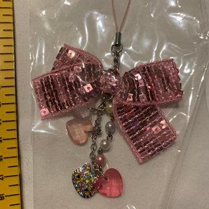 Hello Kitty Cellphone charm Shiny bow